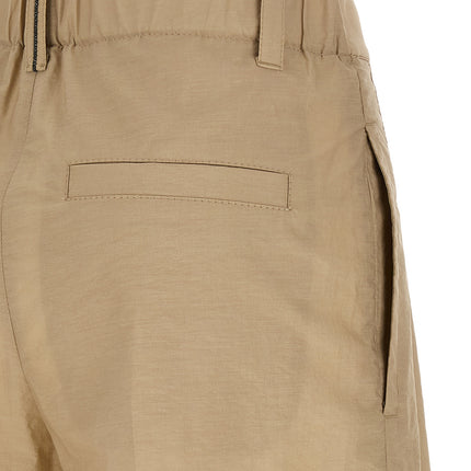 Brunello Cucinelli Beige Cotton Casual Pants