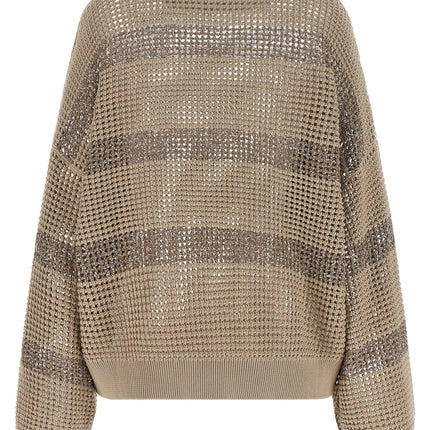 Brunello Cucinelli Gray Cotton Cardigan