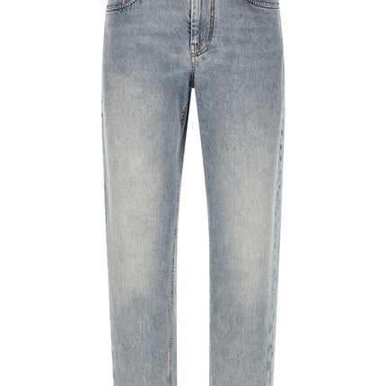 Brunello Cucinelli Blue Cotton Tapered Jeans