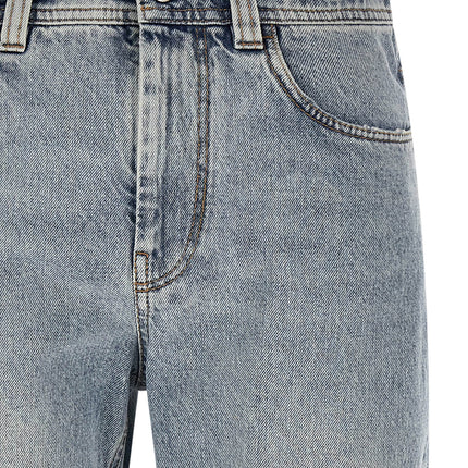 Brunello Cucinelli Blue Cotton Tapered Jeans