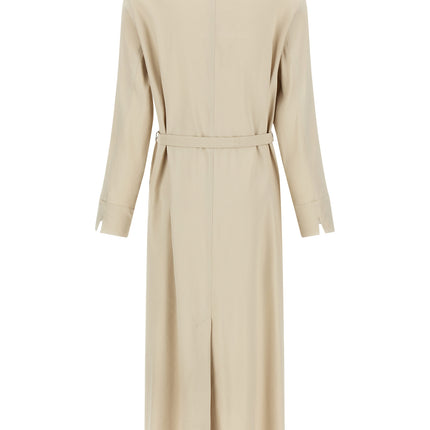 Max Mara Beige Linen Long Dress