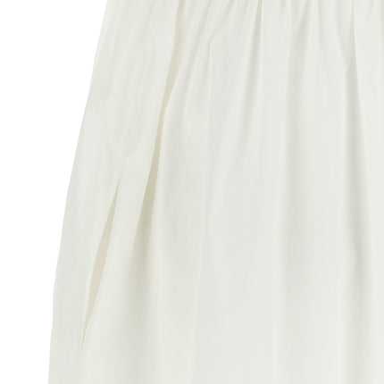 Max Mara White Cotton Long Dress