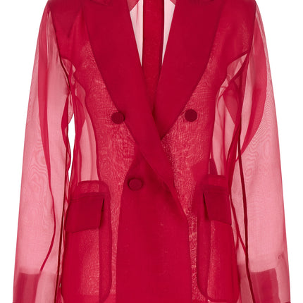 Max Mara Fuchsia Silk Blazer