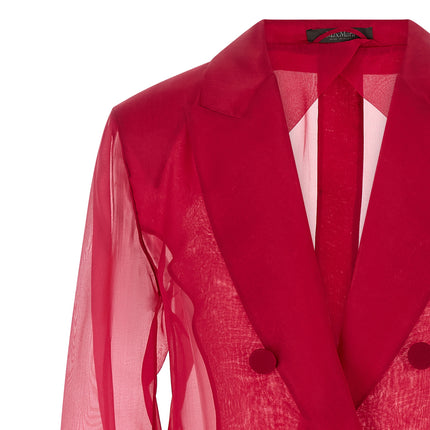Max Mara Fuchsia Silk Blazer