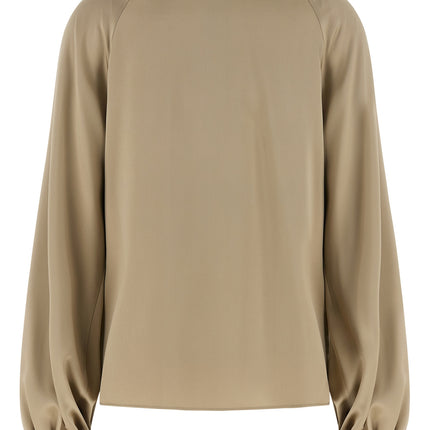 Max Mara Beige Silk Blouse