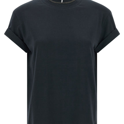 Brunello Cucinelli Blue Cotton T-Shirt