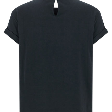 Brunello Cucinelli Blue Cotton T-Shirt