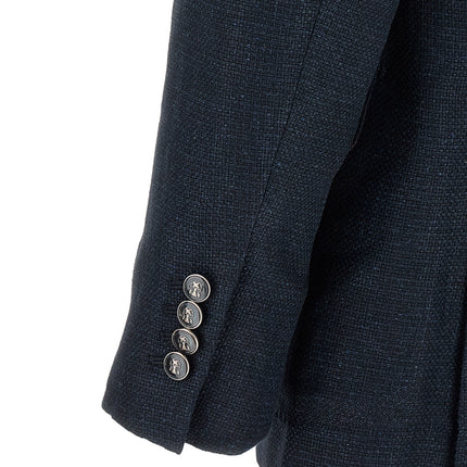 Brunello Cucinelli Blue Silk Two-Piece Suit