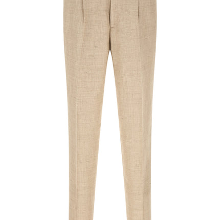 Brunello Cucinelli Beige Silk Two-Piece Suit