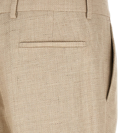 Brunello Cucinelli Beige Silk Two-Piece Suit
