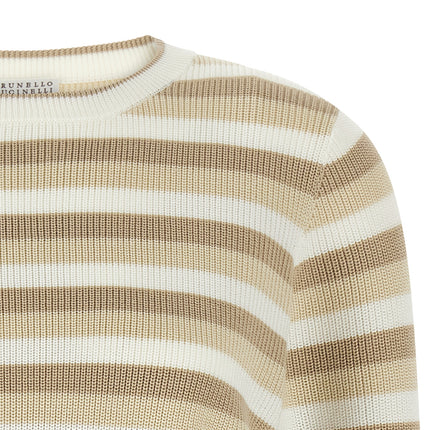 Brunello Cucinelli Beige Cotton Cardigan