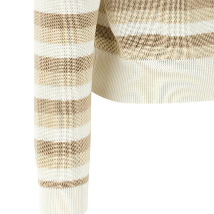 Brunello Cucinelli Beige Cotton Cardigan