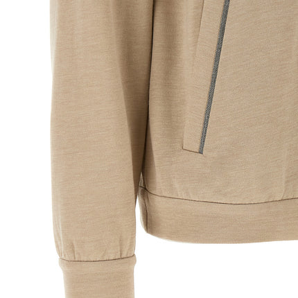 Brunello Cucinelli Beige Cotton Cardigan