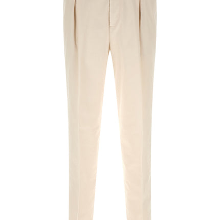 Brunello Cucinelli White Cotton Casual Pants