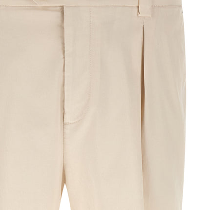 Brunello Cucinelli White Cotton Casual Pants