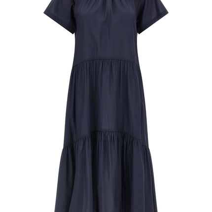 Max Mara Blue Acetate Long Dress