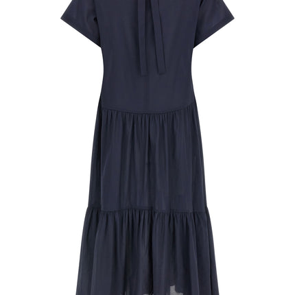 Max Mara Blue Acetate Long Dress