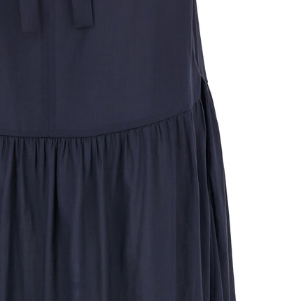 Max Mara Blue Acetate Long Dress