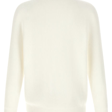 Brunello Cucinelli White Cotton Cardigan