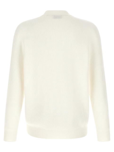 Brunello Cucinelli White Cotton Cardigan