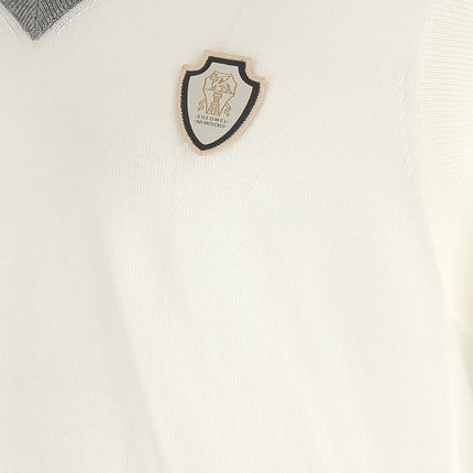 Brunello Cucinelli White Cotton Sweatshirt