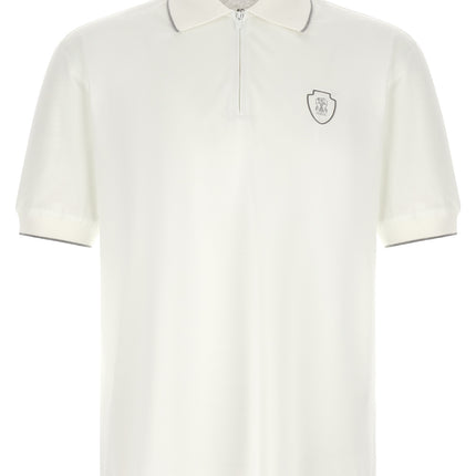 Brunello Cucinelli White Polyamide Polo Shirt