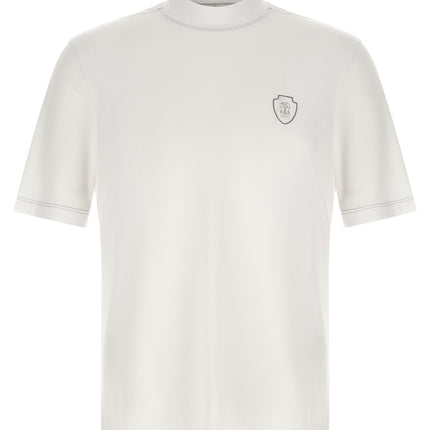 Brunello Cucinelli White Polyamide T-Shirt