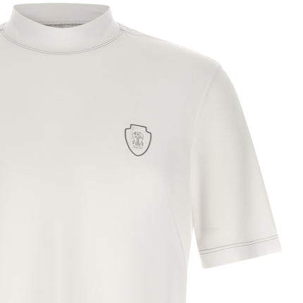 Brunello Cucinelli White Polyamide T-Shirt
