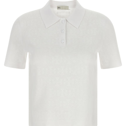 Tory Burch White Viscose Polo Shirt