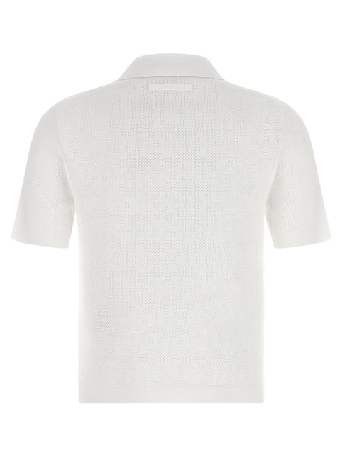 Tory Burch White Viscose Polo Shirt