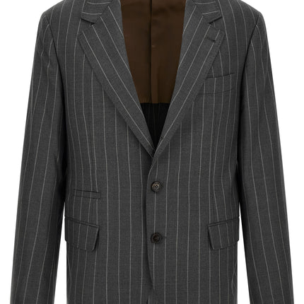 Brunello Cucinelli Gray Virgin Wool Blazer