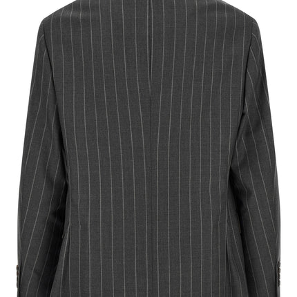 Brunello Cucinelli Gray Virgin Wool Blazer