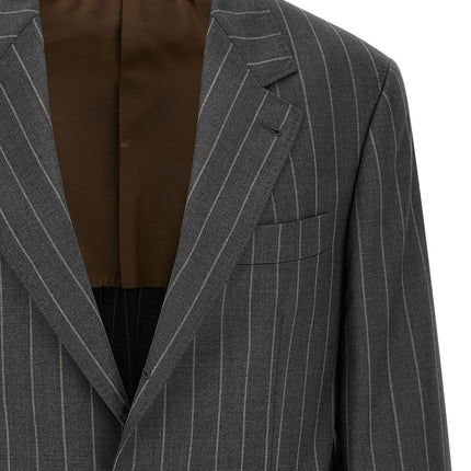 Brunello Cucinelli Gray Virgin Wool Blazer