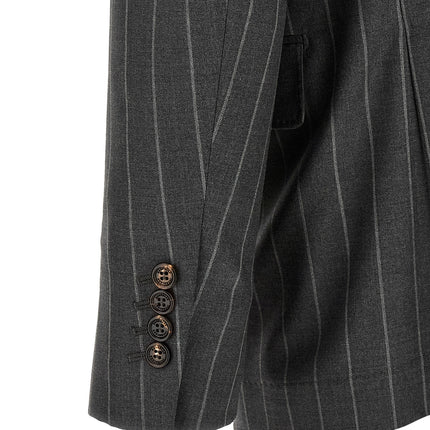 Brunello Cucinelli Gray Virgin Wool Blazer