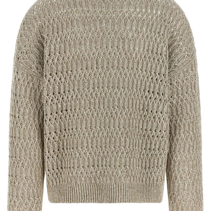 Brunello Cucinelli Beige Linen Cardigan