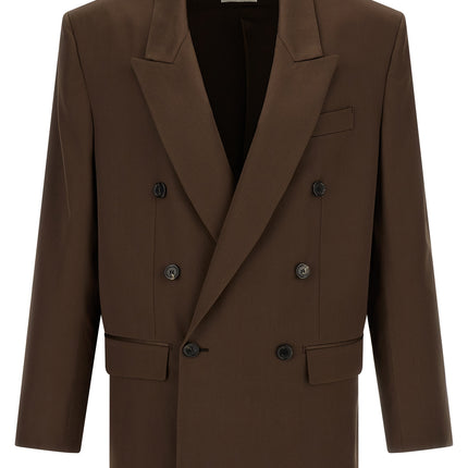Saint Laurent Brown Silk Blazer