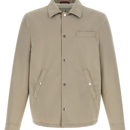 Brunello Cucinelli Gray Polyester Full-Length Jacket