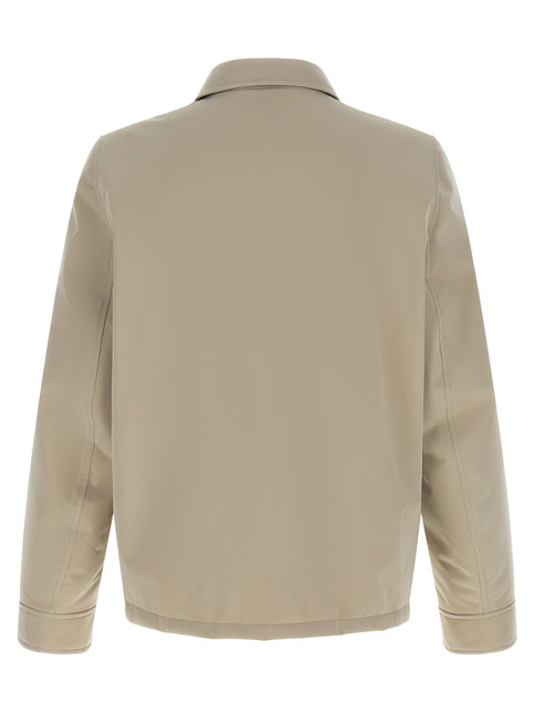Brunello Cucinelli Gray Polyester Full-Length Jacket