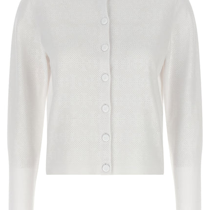 Tory Burch White Viscose Cardigan