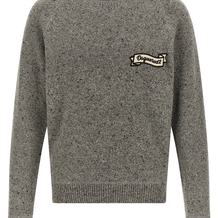 Dsquared² Gray Wool Cardigan