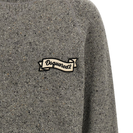 Dsquared² Gray Wool Cardigan