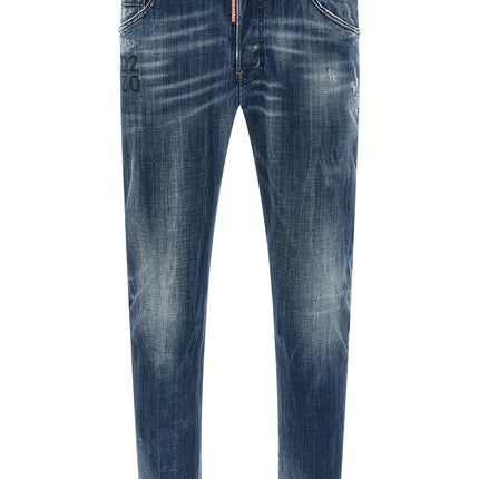 Dsquared² Blue Cotton Relaxed Fit Jeans
