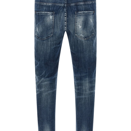 Dsquared² Blue Cotton Relaxed Fit Jeans