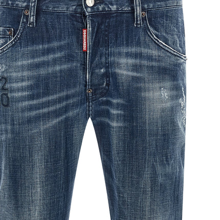 Dsquared² Blue Cotton Relaxed Fit Jeans