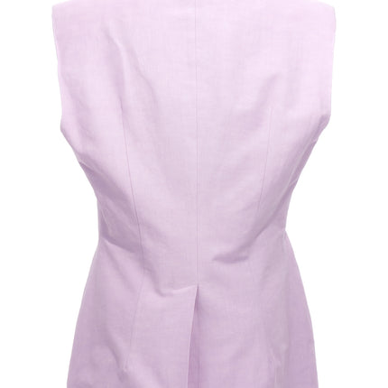 OMBRA MILANO Purple Cotton Blazer