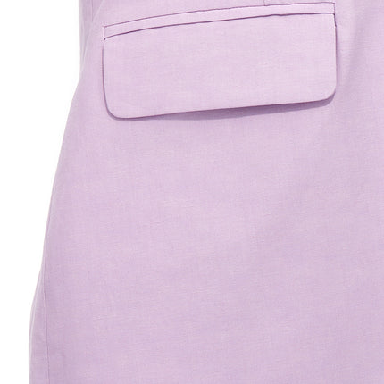 OMBRA MILANO Purple Cotton Blazer