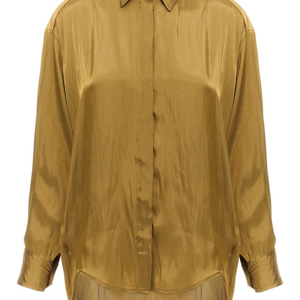 NUDE Gold Polyester Blouse