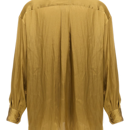 NUDE Gold Polyester Blouse