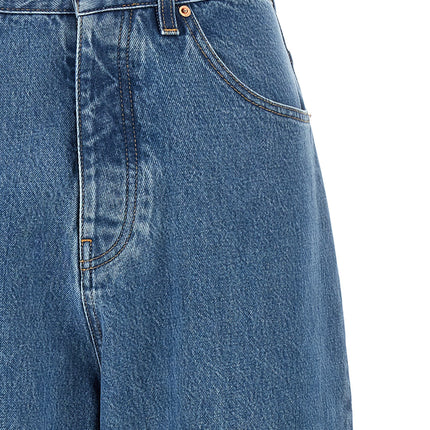 Vetements Blue Cotton Relaxed Fit Jeans