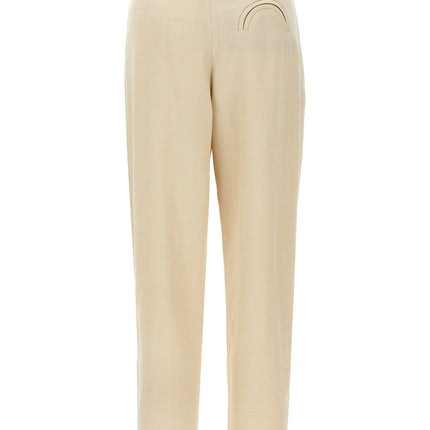 Blazé Milano Beige Viscose Dress Pants